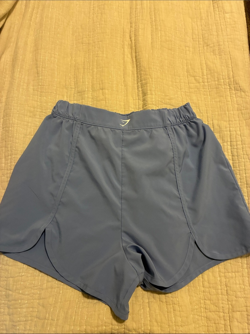 Gymshark Women's Slate Blue High-Waist Athletic Shorts